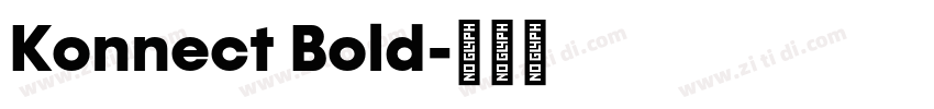 Konnect Bold字体转换